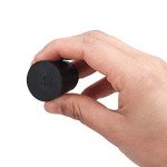 12-Pack Solid Rubber Stoppers Size #4 - Black