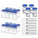 20 Pcs 1ml Sterile Empty Vials with Labels