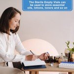 20 Pcs 1ml Sterile Empty Vials with Labels