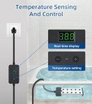 Portable Immersion Water Heater with Thermostat Control