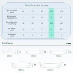 Huanyu 100mm Borosilicate Glass Petri Dishes (5pcs)