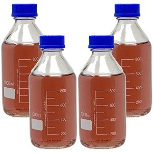 Borosilicate Glass Storage Bottles with GL45 Caps