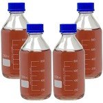 Borosilicate Glass Storage Bottles with GL45 Caps