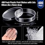 Kigley 400 Sterile Plastic Petri Dishes - 60mm