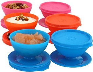 Ice Cream Cups with Lids - 5 oz Set of 6