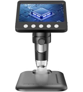 4.3-Inch HD Digital LED Microscope with Rechargeable Battery
