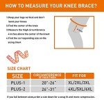 Plus Size Knee Brace with Side Stabilizers