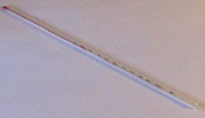 12" Glass Thermometer for Lab Waterbath, 0-200°C