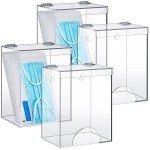 Acrylic Dispenser Set for Lab Supplies - 4 Pcs