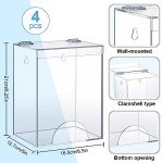 Acrylic Dispenser Set for Lab Supplies - 4 Pcs