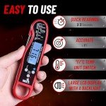 Digital Waterproof Meat Thermometer for Cooking
