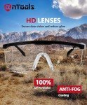 AnTools 2 Pack Clear Safety Glasses with Anti-Fog