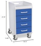 TrippNT Compact Locking Cart with 4 Drawers