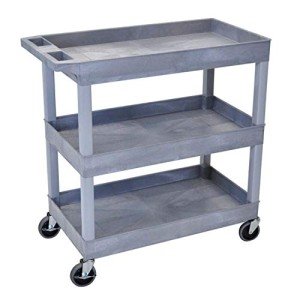 Luxor Gray 32" x 18" Tub Storage Cart