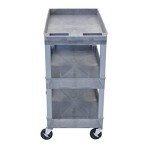 Luxor Gray 32" x 18" Tub Storage Cart