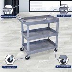Luxor Gray 32" x 18" Tub Storage Cart