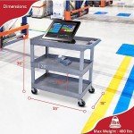 Luxor Gray 32" x 18" Tub Storage Cart