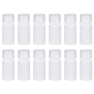 15ml Plastic Lab Reagent Bottles - 12 Pack