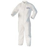 KleenGuard™ A40 White Coveralls, Zipper Front, 2XL