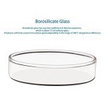 Stonylab Autoclavable Borosilicate Glass Petri Dish