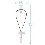 1000 ml Borosilicate Glass Separatory Funnel with PTFE Stopcock