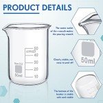 20-Piece Heavy Duty Glass Beaker Set, 50 ml