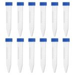 10ML Plastic Centrifuge Tubes with Screw Caps - 100 Pcs