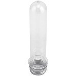 60 PCS Clear Plastic Test Tubes with Caps