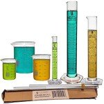 Graduated Cylinder & Beaker Set with Stirring Rods