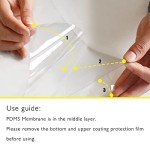 Polydimethylsiloxane Silicone Rubber Membrane Film 200x250mm