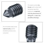 High-Temperature Hardened Steel Nozzle for 3D Printer