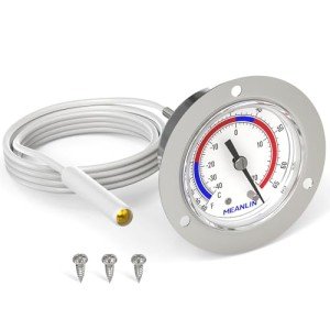 Meanlin Vapor Capillary Thermometer with Stainless Steel Mount