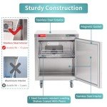 28" Commercial Freezer Worktop with Fan Cooling