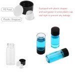 10ml Clear Glass Vials with Screw Caps - 12 PCS