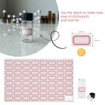 10ml Clear Glass Vials with Screw Caps - 12 PCS