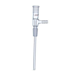 Laboy Glass Vacuum Vertical Adapter with 14/20 Joints