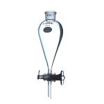 125mL Pear-Shaped Glass Conical Separatory Funnel