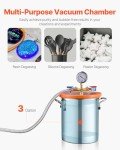 VEVOR 3 Gallon Vacuum Chamber with Pump Kit