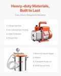 VEVOR 3 Gallon Vacuum Chamber with Pump Kit