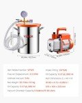 VEVOR 3 Gallon Vacuum Chamber with Pump Kit