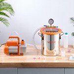 VEVOR 3 Gallon Vacuum Chamber with Pump Kit