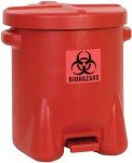 Eagle 14 Gallon Red Biohazard Waste Bin