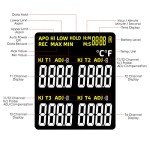 Portable 4-Channel K-Type Thermocouple Thermometer
