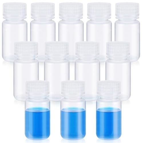 12 Pcs 60ml Wide Mouth Reagent Sample Bottles