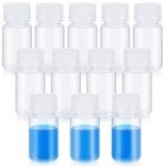 12 Pcs 60ml Wide Mouth Reagent Sample Bottles