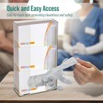 Wall-Mounted Acrylic Glove and Tissue Holder