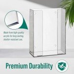 Wall-Mounted Acrylic Glove and Tissue Holder