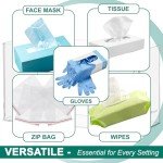 Wall-Mounted Acrylic Glove and Tissue Holder