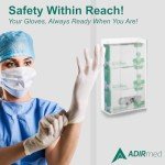 Wall-Mounted Acrylic Glove and Tissue Holder