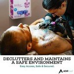 Wall-Mounted Acrylic Glove and Tissue Holder